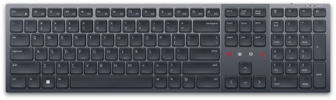 DELL KB900 klawiatura RF Wireless + Bluetooth QWERTZ Czeski, Słowacki Grafitowy DELL