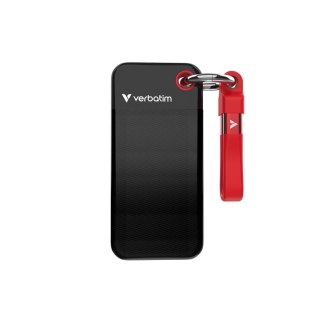 Verbatim Pocket SSD 2 TB USB Type-C 3.2 Gen 2 (3.1 Gen 2) Czarny, Czerwony Verbatim