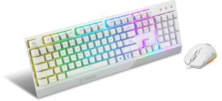 MSI VIGOR GK30 COMBO WHITE US klawiatura USB QWERTY Włoski Biały MSI