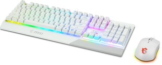 MSI VIGOR GK30 COMBO WHITE US klawiatura USB QWERTY Włoski Biały MSI