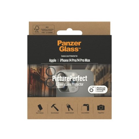 PanzerGlass Kamera Protector für Apple iPhone 2022 6.1" Pro/6.7" Pro Max Przezroczysta ochrona ekranu 1 szt. PanzerGlass