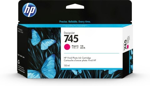 HP 745 130-ml DesignJet Magenta Ink Cartridge HP