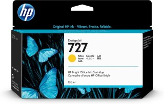 HP Żółty wkład atramentowy 727 DesignJet 130 ml HP