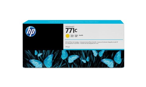 HP Żółty wkład atramentowy 771C DesignJet 775 ml HP