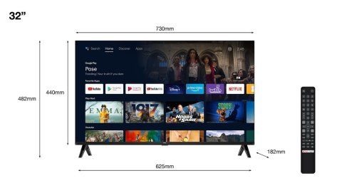 TCL S54 32S5400AF Telewizor 81,3 cm (32") Full HD Smart TV Wi-Fi Srebrny TCL