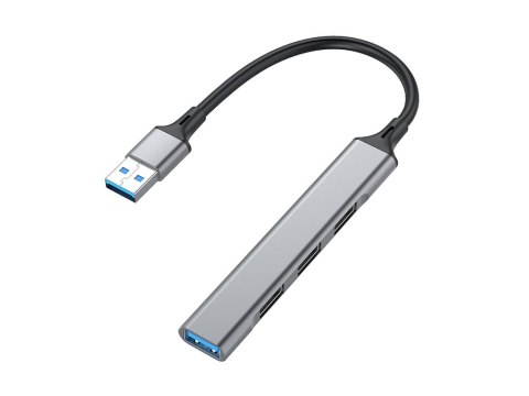 Equip 128960 huby i koncentratory USB 3.2 Gen 1 (3.1 Gen 1) Type-A 5000 Mbit/s Czarny, Szary Equip