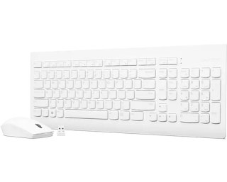 Lenovo GX30W75336 klawiatura Dołączona myszka Uniwersalne USB + Bluetooth QWERTY Biały Lenovo