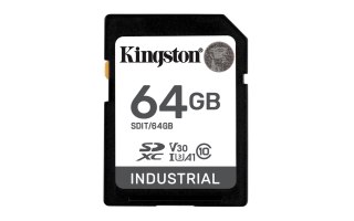 Kingston Technology Industrial 64 GB SDHC UHS-I Klasa 10 Kingston Technology