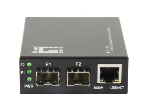 LevelOne GVT-2011 konwerter sieciowy 1000 Mbit/s Szary LevelOne