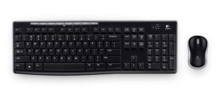 Logitech Wireless Combo MK270 klawiatura Dołączona myszka RF Wireless Grecki Czarny Logitech