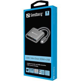 Sandberg USB-C Mini Dock HDMI+USB Sandberg