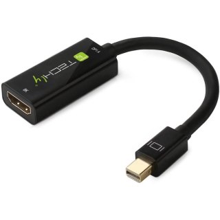 Techly IADAP MDP-HDMIF8K adapter kablowy Mini DisplayPort HDMI Czarny Techly