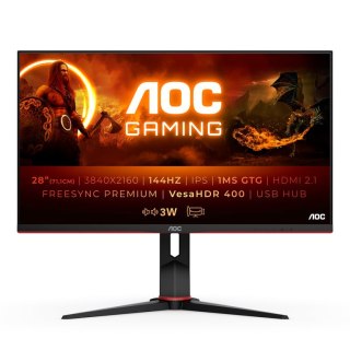 AOC G2 U28G2XU2/BK LED display 71,1 cm (28") 3840 x 2160 px 4K Ultra HD Czarny, Czerwony AOC