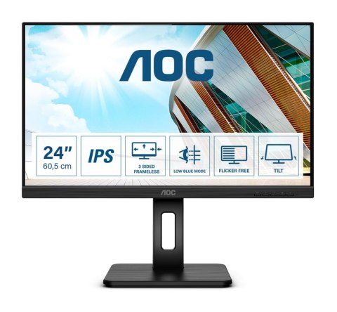 AOC P2 Q24P2Q LED display 60,5 cm (23.8") 2560 x 1440 px Quad HD Czarny AOC