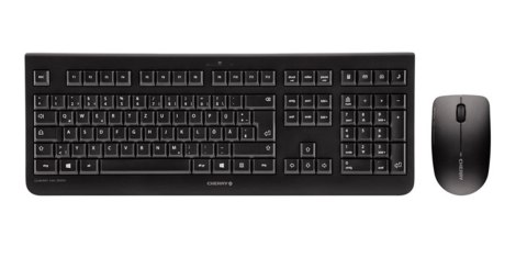 CHERRY DW 3000 klawiatura Dołączona myszka RF Wireless AZERTY Francuski Czarny CHERRY