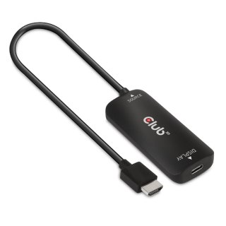 CLUB3D CAC-1336 adapter kablowy 1 m HDMI + USB USB Type-C Czarny CLUB3D