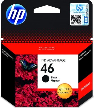 HP Oryginalny, czarny wkład atramentowy 46 Ink Advantage HP