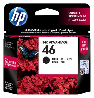 HP Oryginalny, czarny wkład atramentowy 46 Ink Advantage HP