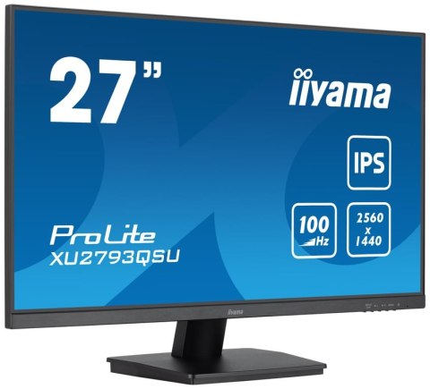 Iiyama ProLite XU2793QSU-B7 LED display 68,6 cm (27") 2560 x 1440 px Wide Quad HD Czarny Iiyama