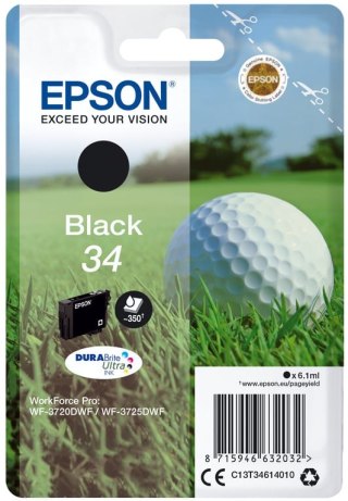 Epson Golf ball Singlepack Black 34 DURABrite Ultra Ink Epson