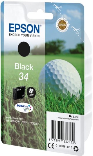 Epson Golf ball Singlepack Black 34 DURABrite Ultra Ink Epson