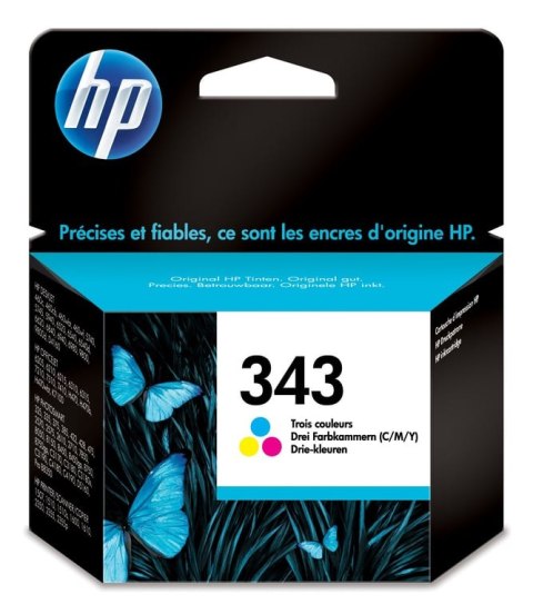 HP 343 oryginalny wkład atramentowy trójkolorowy HP