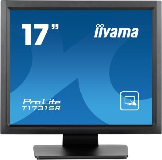 Iiyama ProLite T1731SR-B1S monitor komputerowy 43,2 cm (17") 1280 x 1024 px SXGA LCD Ekran dotykowy Czarny Iiyama