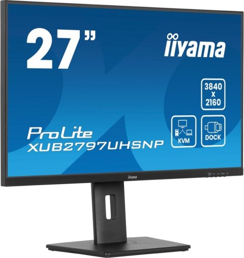 Iiyama ProLite XUB2797UHSNP-B1 monitor komputerowy 68,6 cm (27") 3840 x 2160 px 4K Ultra HD LED Czarny Iiyama