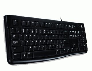 Logitech K120 Corded Keyboard klawiatura USB QWERTY Skandynawia Czarny Logitech