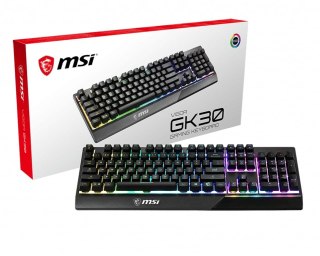 MSI VIGORGK30 klawiatura Gaming USB QWERTY British English Czarny MSI