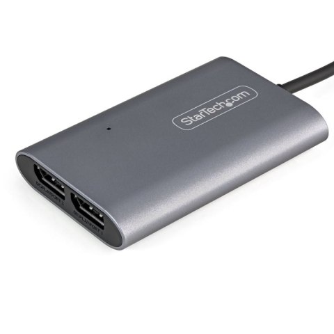 StarTech TB32DP14 adapter kablowy 0,46 m Thunderbolt 3 2 x DisplayPort Srebrny StarTech.com