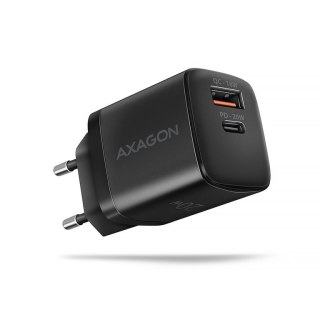 Axagon ACU-PQ20 wall charger QC3.0/AFC/FCP+ PD type-C 20 W - schwarz - USB Typ C Telefon komórkowy, Smartfon, Smartwatch, Tablet Axagon