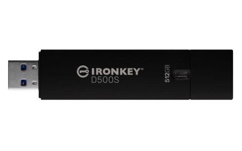 Kingston Technology IronKey D500S pamięć USB 512 GB USB Typu-A 3.2 Gen 1 (3.1 Gen 1) Czarny Kingston Technology