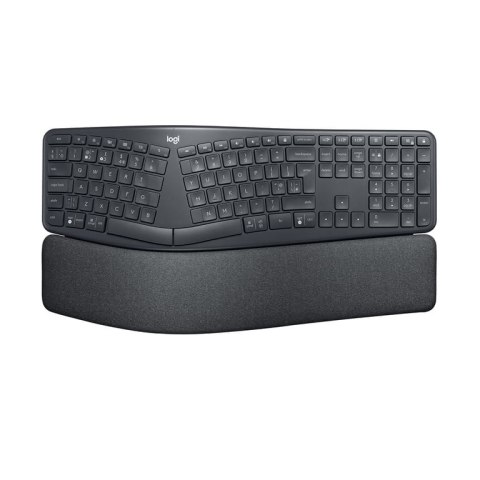 Logitech Ergo K860 klawiatura Biuro RF Wireless + Bluetooth Amerykański międzynarodowy Grafitowy Logitech