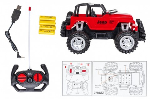 Smily Play Auto RC rock crawler czerwone