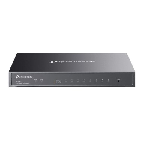 TP-Link Omada SG2008 łącza sieciowe Zarządzany L2/L2+ Gigabit Ethernet (10/100/1000) Czarny TP-Link