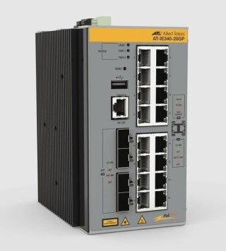 Allied Telesis AT-IE340-20GP-980 łącza sieciowe Zarządzany L3 Gigabit Ethernet (10/100/1000) Obsługa PoE Szary Allied Telesis