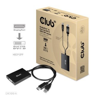 CLUB3D CAC-1010-A adapter kablowy 0,6 m DisplayPort DVI-D + USB CLUB3D