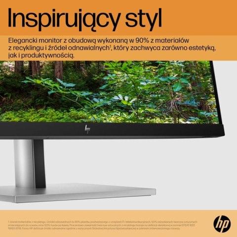 HP E-Series E24 G5 monitor komputerowy 60,5 cm (23.8") 1920 x 1080 px Full HD LED Srebrny, Czarny HP