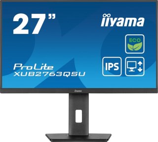 Iiyama ProLite XUB2763QSU-B1 monitor komputerowy 68,6 cm (27") 2560 x 1440 px Full HD LED Czarny Iiyama