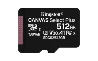 Kingston Technology Canvas Select Plus 512 GB MicroSDXC UHS-I Klasa 10 Kingston Technology