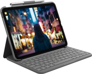 Logitech Slim Folio QWERTZ Niemiecki Bluetooth Szary Logitech