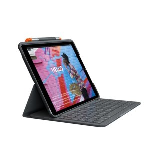 Logitech Slim Folio for iPad (7th, 8th, & 9th generation) Grafitowy Bluetooth AZERTY Francuski Logitech