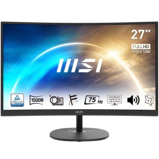 MSI Pro MP271CA monitor komputerowy 68,6 cm (27") 1920 x 1080 px Full HD LED Czarny MSI