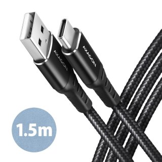 Axagon BUCM-AM15AB kabel USB USB 2.0 1,5 m USB A USB C Czarny Axagon