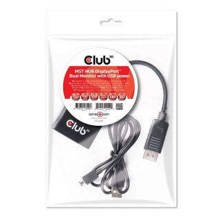 CLUB3D Multi Stream Transport Hub DisplayPort 1.2 Dual Monitor CLUB3D