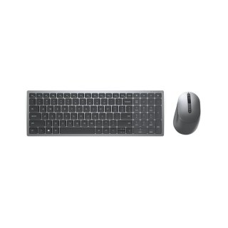 DELL KM7120W klawiatura Dołączona myszka RF Wireless + Bluetooth QWERTZ Niemiecki Szary, Tytan DELL