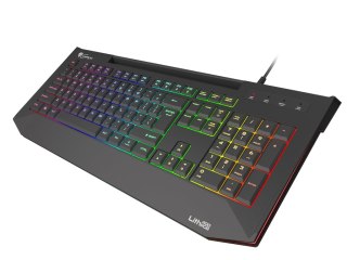 GENESIS LITH 400 RGB klawiatura Gaming USB QWERTY US English Czarny GENESIS