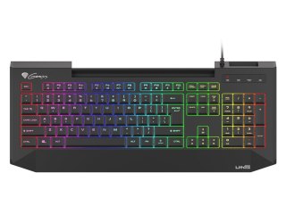 GENESIS LITH 400 RGB klawiatura Gaming USB QWERTY US English Czarny GENESIS