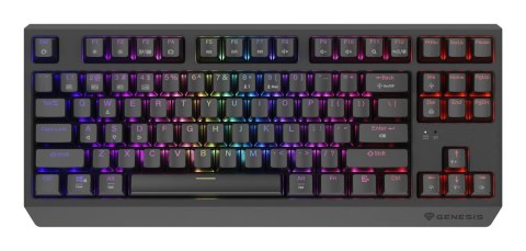 GENESIS Thor 230 TKL klawiatura Gaming USB + RF Wireless + Bluetooth QWERTY US English Czarny GENESIS